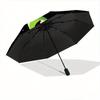 1pc Cartoon Star Cat Pattern Automatic Umbrella is Fashionable and Good Looking, a Portable 3 Fold Umbrella, Suitable for Travel and Daily Use,