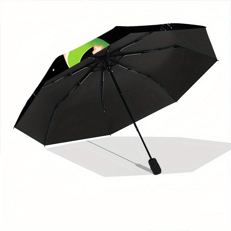 1pc Cartoon Star Cat Pattern Automatic Umbrella is Fashionable and Good Looking, a Portable 3 Fold Umbrella, Suitable for Travel and Daily Use,