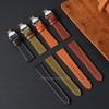 Smooth Calfskin Leather Watch Band 20mm 22mm Straps Stainless Steel Butterfly Buckle Leather Bracelet Black Brown Wristband Belt