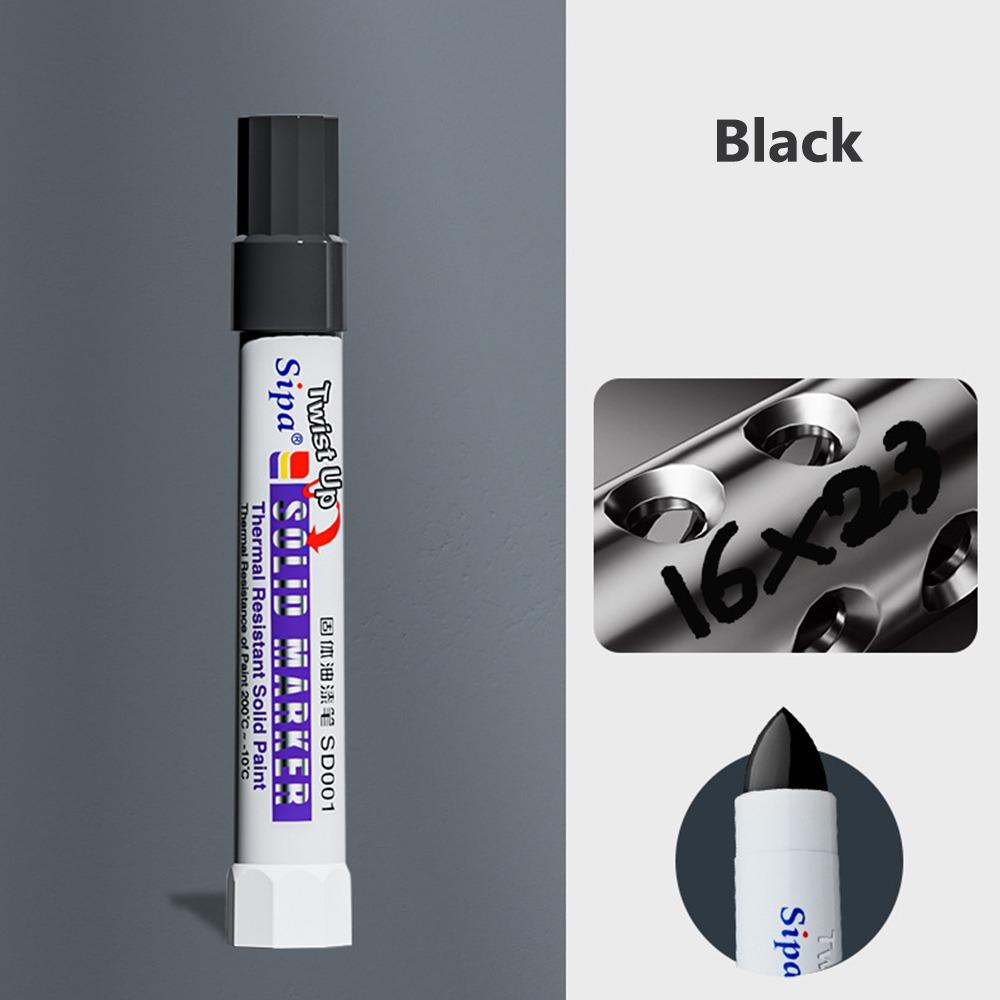 High Temperature Resistant Paint Pen Solid Art Painting Pen Wood Plastic Glass Stone Painting