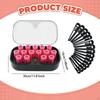 15Pcs Electric Heated Hair Rollers Fast Heating 130-160°C with Clips Easy To Carry