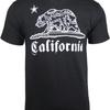 California Republic Paisely Bandana Bear Mens T Shirt