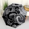 1pc Abstract Swirl Pattern Automatic Open/Close Umbrella, Umbrella with cartoon Design, Portable Compact Umbrella for Men & Women, Good Holi