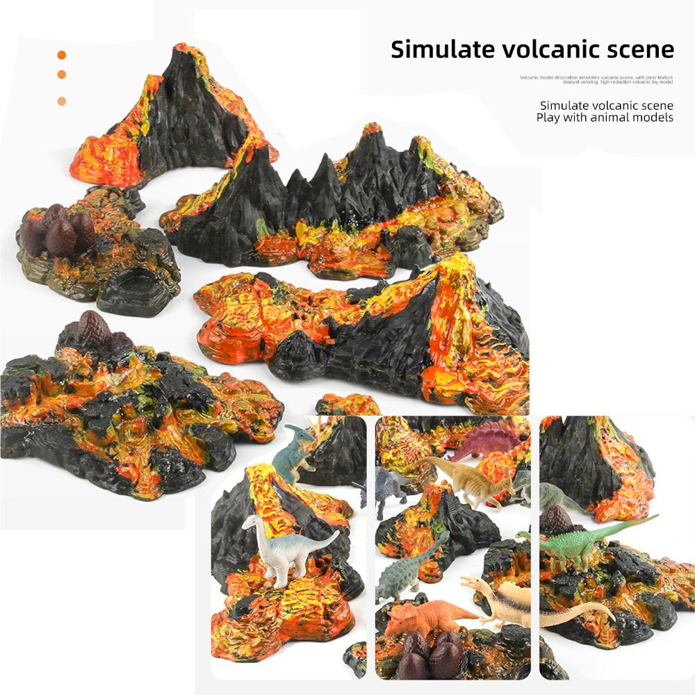 Realistischer Vulkan Mini-Vulkan Spielzeug Modellspielzeug Realistischer Mini-Vulkan Geschenk für Jungen