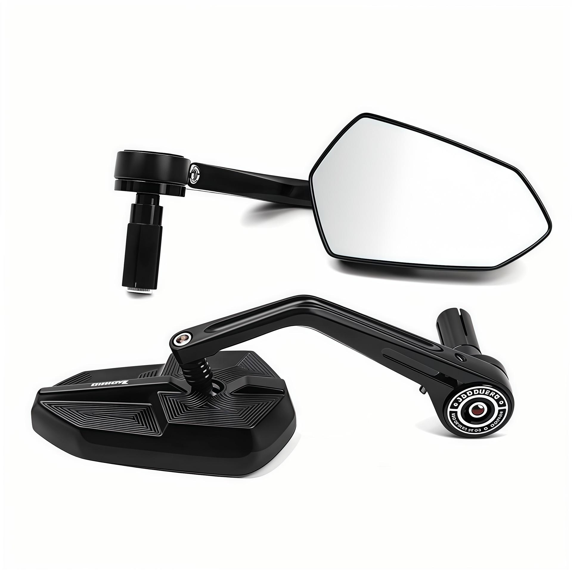 Universal Rearview Mirror for Electric Vehicle Handlebar - Compatible with Bafang, N1SU+B, Niu, Ninebot (Shuriken Design)