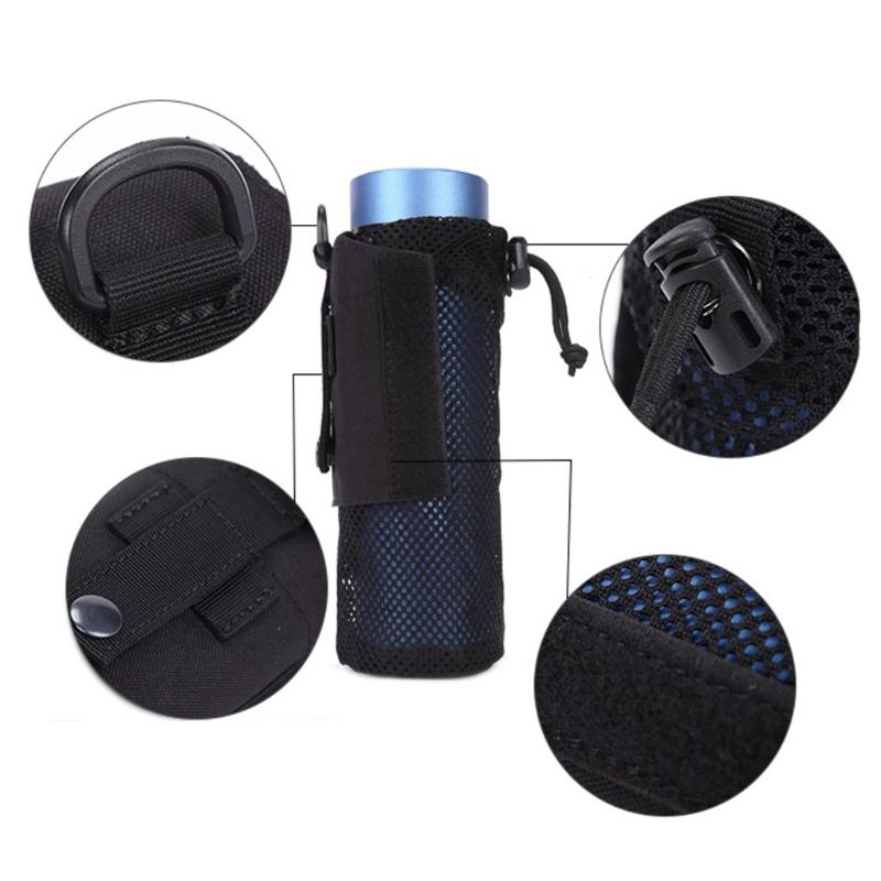 Water Bottle Bag Camping Cycling Hiking Foldable Belt Holder Kettle Pouch