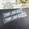 THE BEAST Motorcycle Helmet Stickers Waterproof for Motorbike Fuel tank Fender Front Fairing Electric Scooter Vinyl Decals