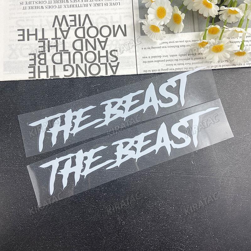 THE BEAST Motorcycle Helmet Stickers Waterproof for Motorbike Fuel tank Fender Front Fairing Electric Scooter Vinyl Decals