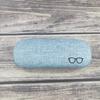 Linen Glasses Case With Metal Frame, Rectangular Glasses Storage Box