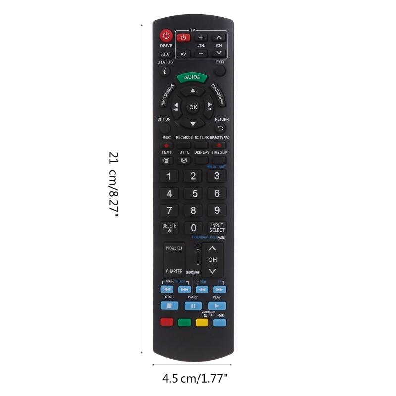 N2QAYB000466 Remote Control Replacement Fit for DVD Recorder DMR-EZ45 DMR-EZ47 DMR-EZ48 DMR-EZ49 DMR-EZ49V MR-EZ49VEBK