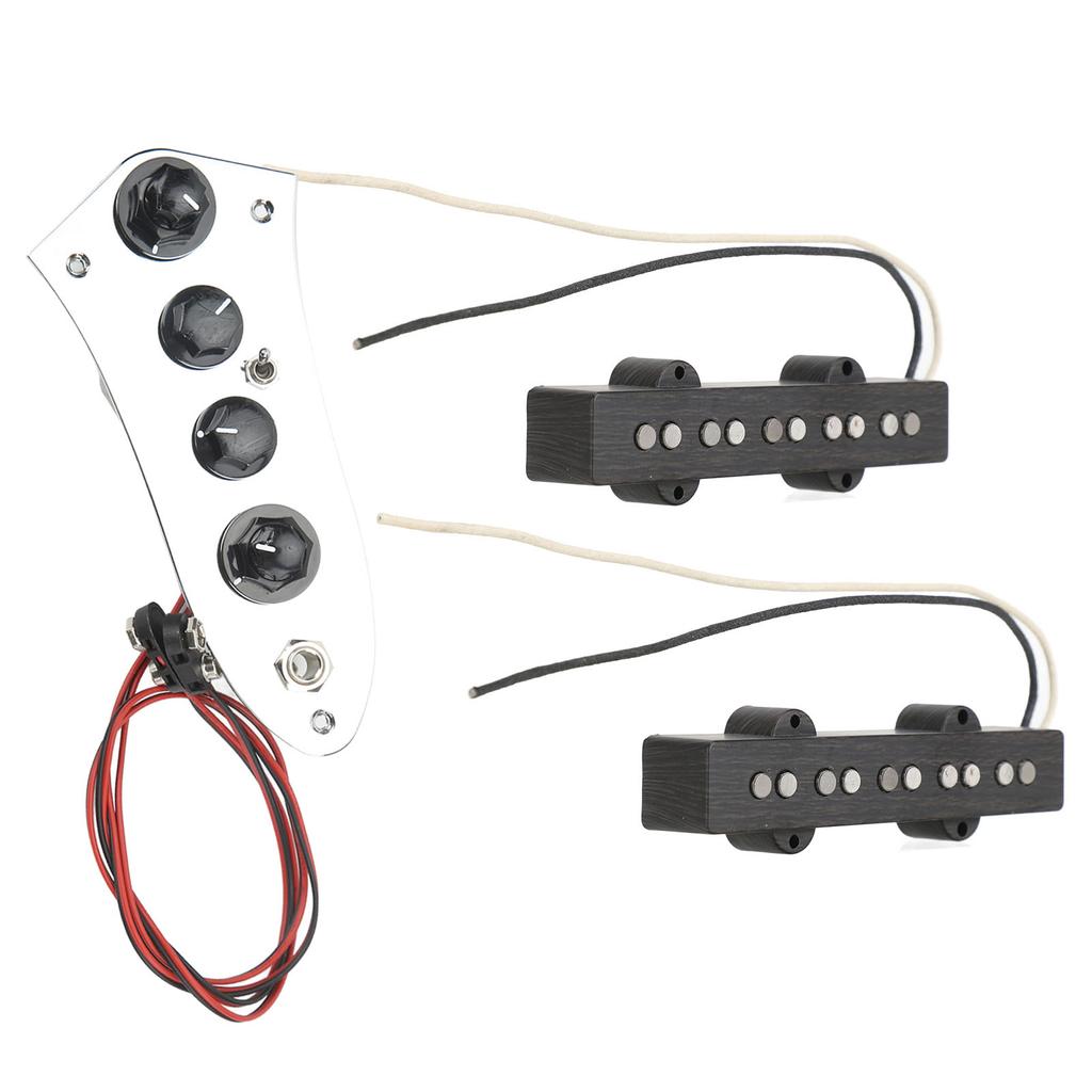 Guitar Bass Pickup Set Standard Replacement 5 String Metal Plastic Pick Up Wired Bass Control Board Kit