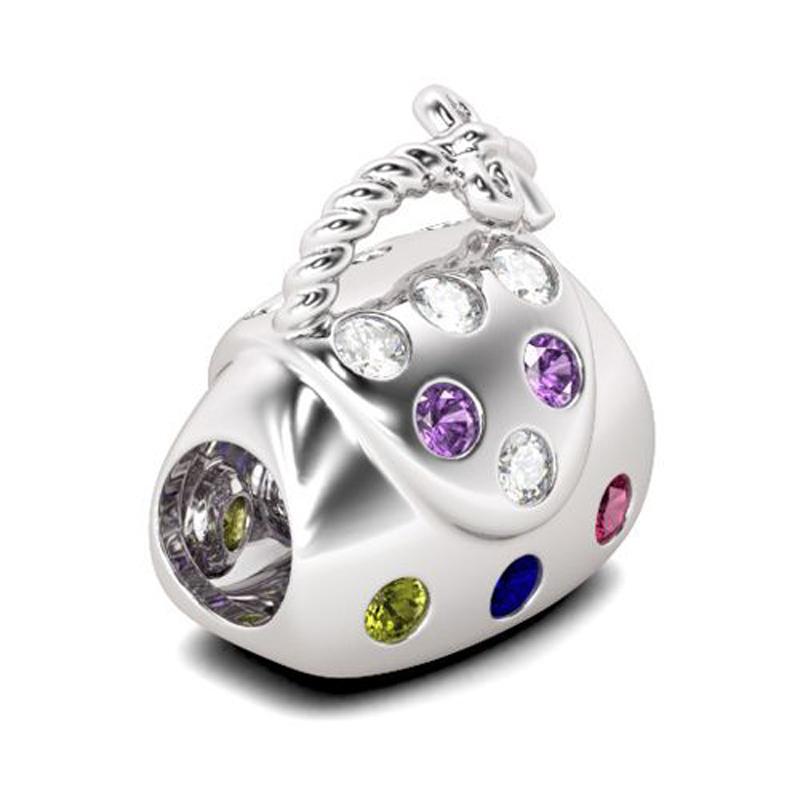 Newcopper Shopping Fashionable Bag Pendants Bracelet Charms Fit Jewelry Party Beads Diy Fine Gifts Accessory