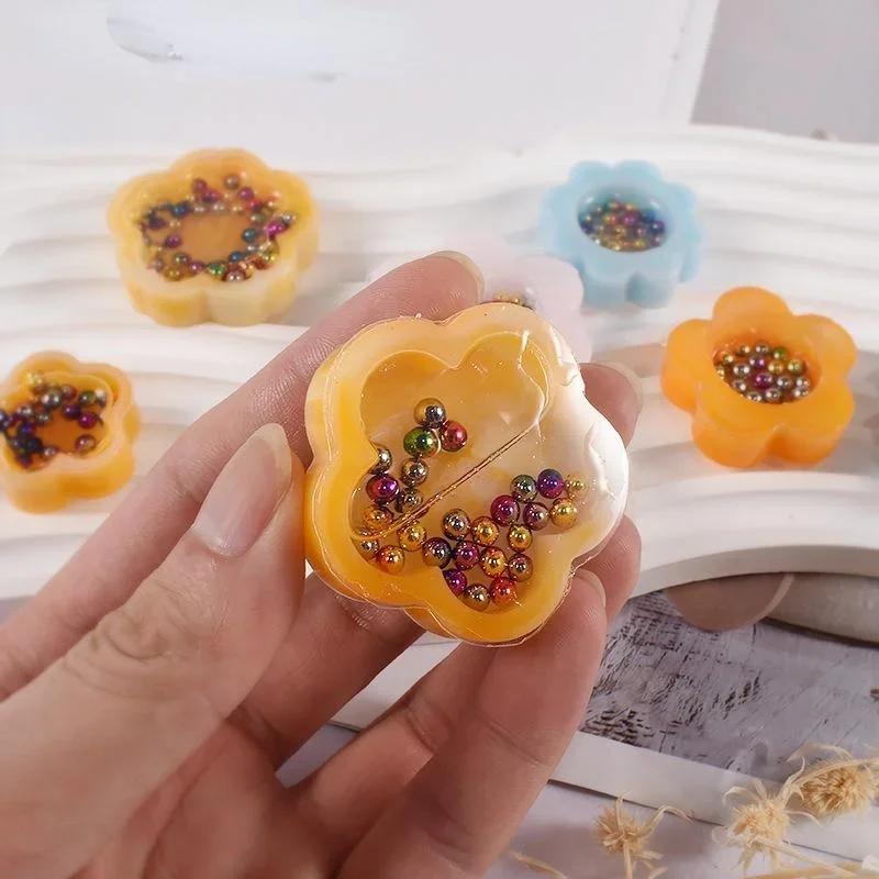 1 Pcs DIY Resin Silicone Mold Cherry Blossom Quicksand Epoxy Resin Molds Ornaments Candy Chocolate Drip Glue Mould Wholesale