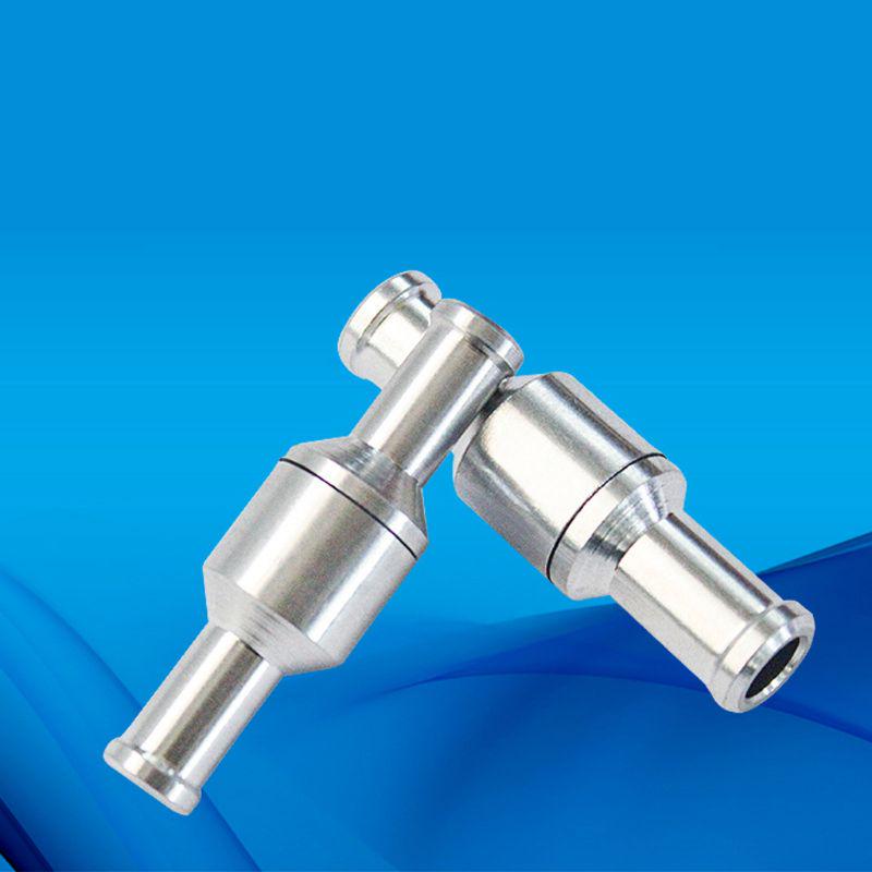 Nicht-Rückschlag Einweg-Kraftstoffrückschlagventil Aluminiumlegierung für Schlauch Auto Öl Wasserpumpen