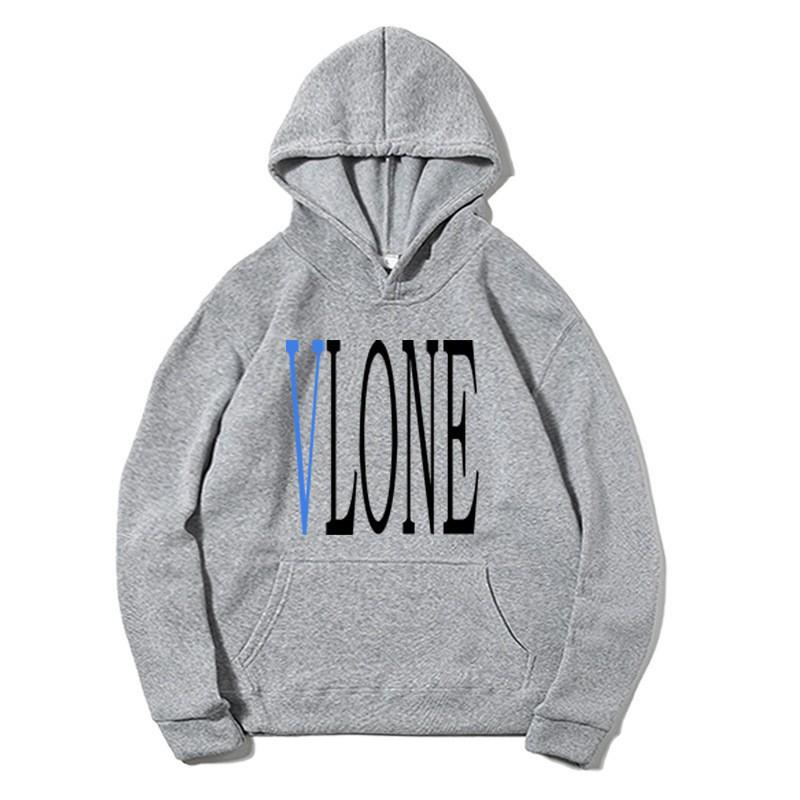 Vlone Blue Big V Venom Snake Hoodie: Unisex Loose Fit Sweatshirt