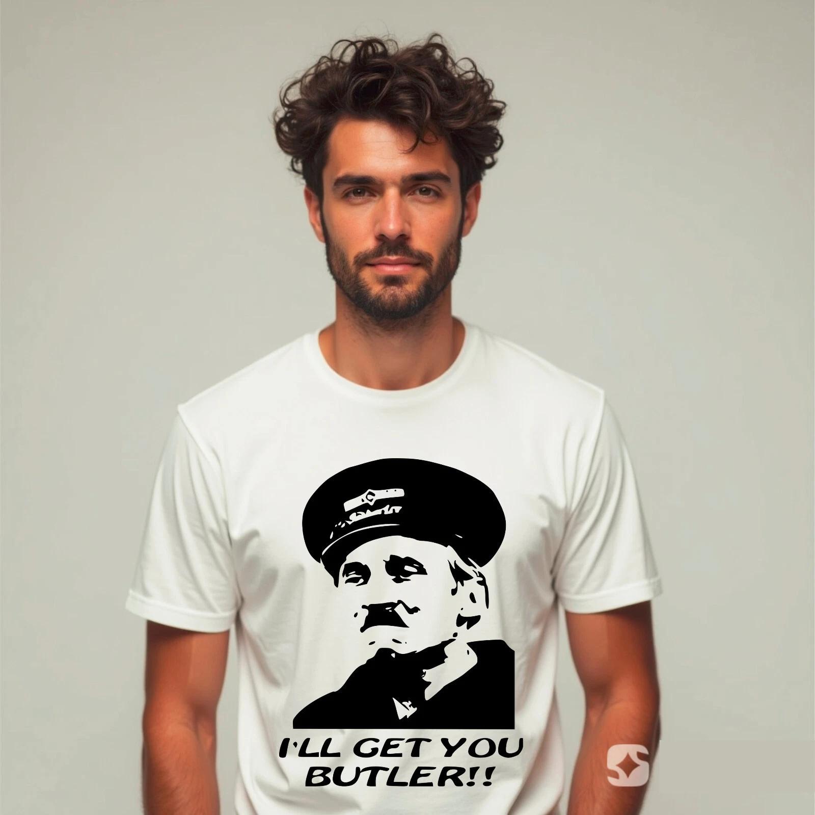 I ll Get You Butler!! Mens Funny On The Buses T-Shirt British Sitcom 70 s Blakey 2XL