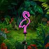 1pcs Solar Neon Flamingo Light, Suitable for Outdoor Garden, Courtyard, Pathway, Party Decoration Landscape Light