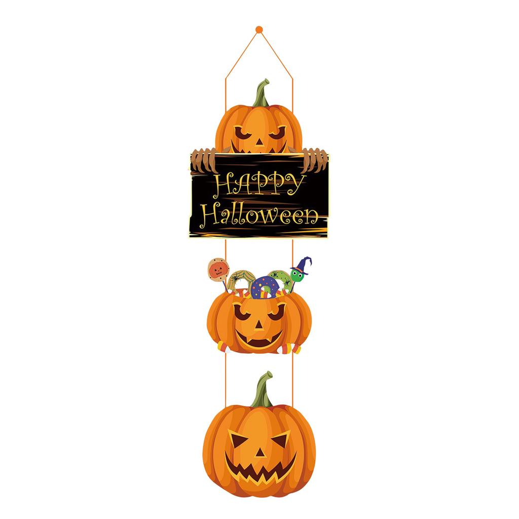 Spooky 2025 Halloween Door Decor-Gloaming Pumpkin Hanging Pendants for Porch Scary Window Decoration & Party Atmosphere Gift Set