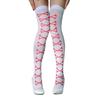 Oberschenkelhohe Lange Strümpfe Über-Knie-Socken Halloween Cosplay Festival Strümpfe Bedruckte Strümpfe für Damen und Mädchen
