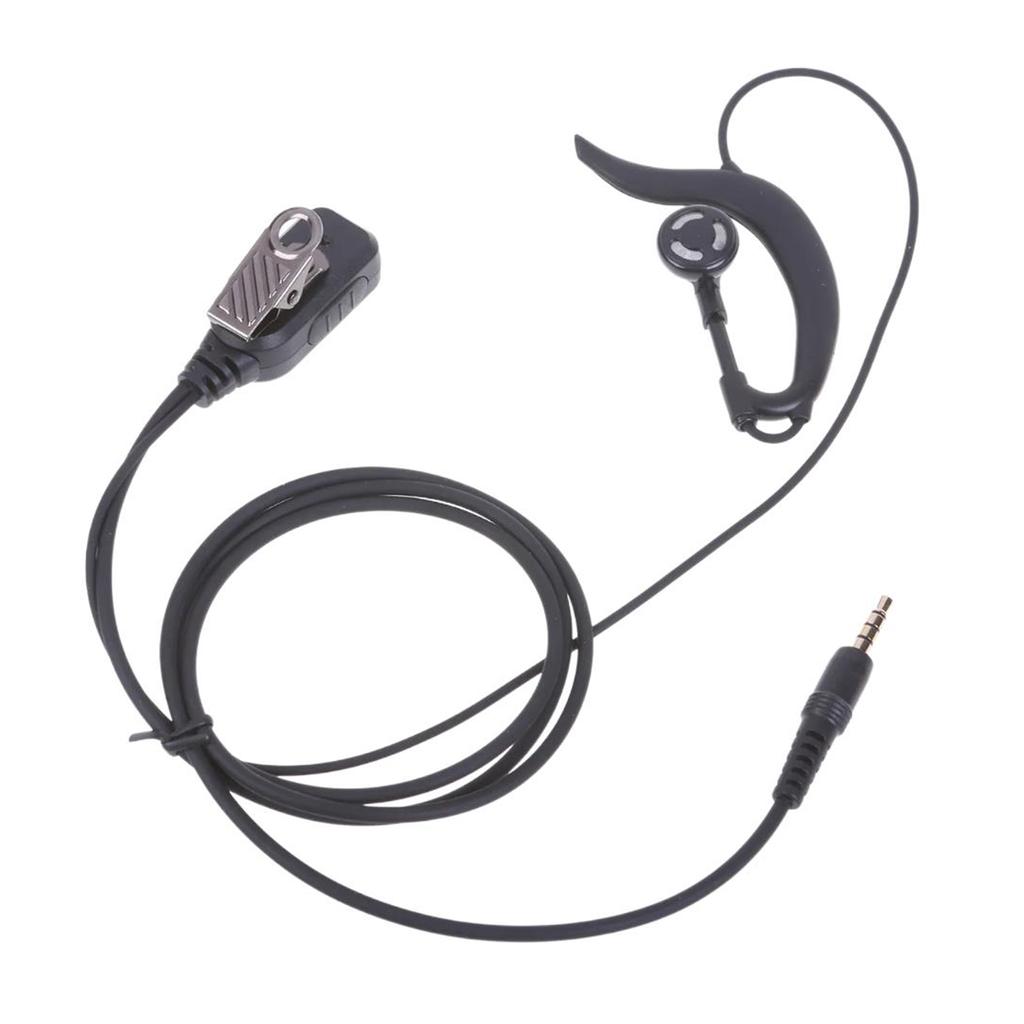 Soft Ear Hook Earpiece 3.5mm Plug Single Side Headset Headphone for Walkie Talkie/Two Way Radio In Ear Wired Earphone