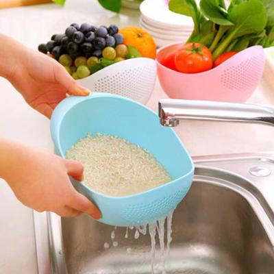 4 Peças Plástico Escorredor Lavador de Arroz Peneira para Vegetais com Malha Fina Grau Alimentício Empilhável Cesta Escorredora de Cozinha Escorredor para Lavar Drenar Armazenamento