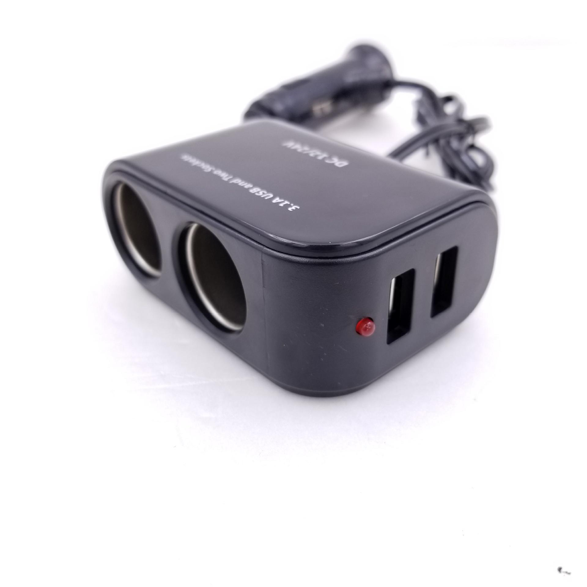 

WF-102 Двойной USB-адаптер для прикуривателя с 2 USB-разъемами и выходным током 3,1 А