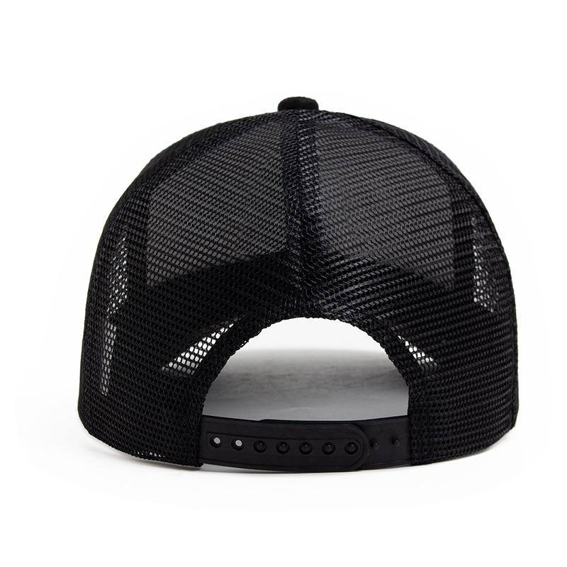 Summer Mesh Baseball Cap Women Men Letter Patch Snapback Hat Casual Breathable Unisex Street Hip Hop Trucker Caps