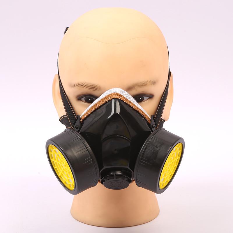 Activated Carbon Dust & Gas Mask with Goggles for Pesticide, Formaldehyde, and Spray Paint Protection