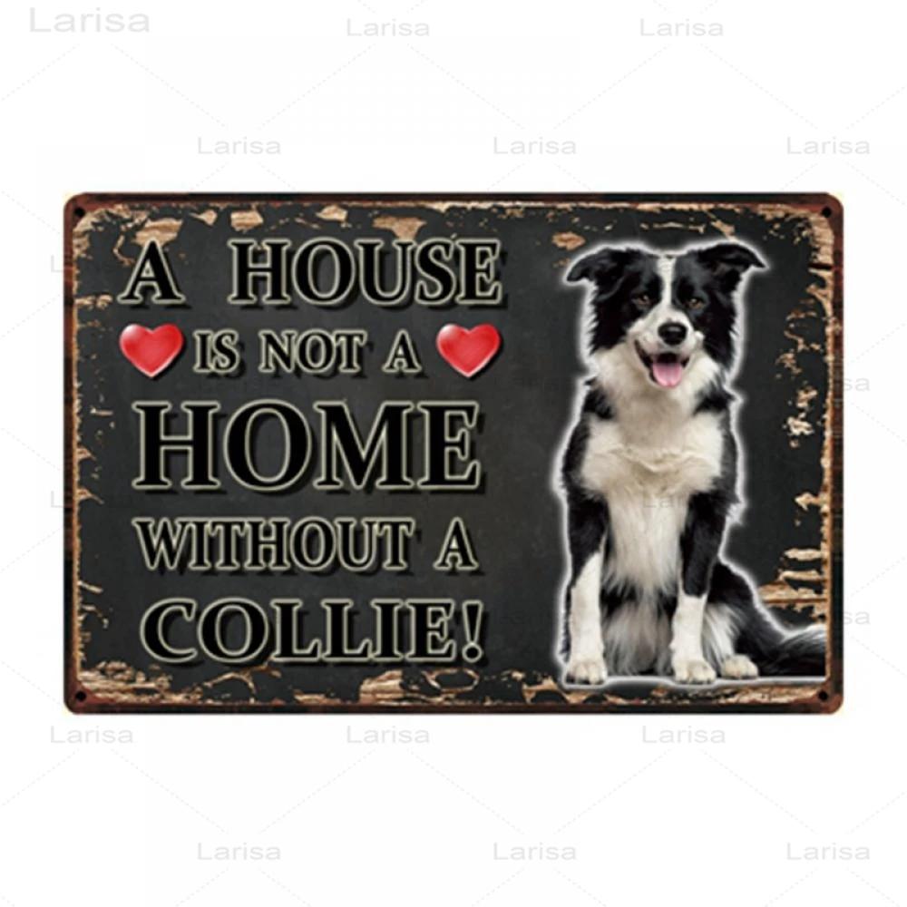 Pets Animal Dog Metal Poster Pitbull Bulldog Chihuahua Tin Sign Vintage Plate Home Decor Bar Pet Shop Wall Art Metal Painting