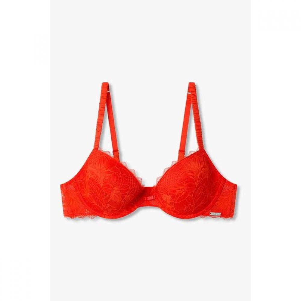 Emporio Armani Women Flower Mesh Removable Push Up Bra 0826185522 75A