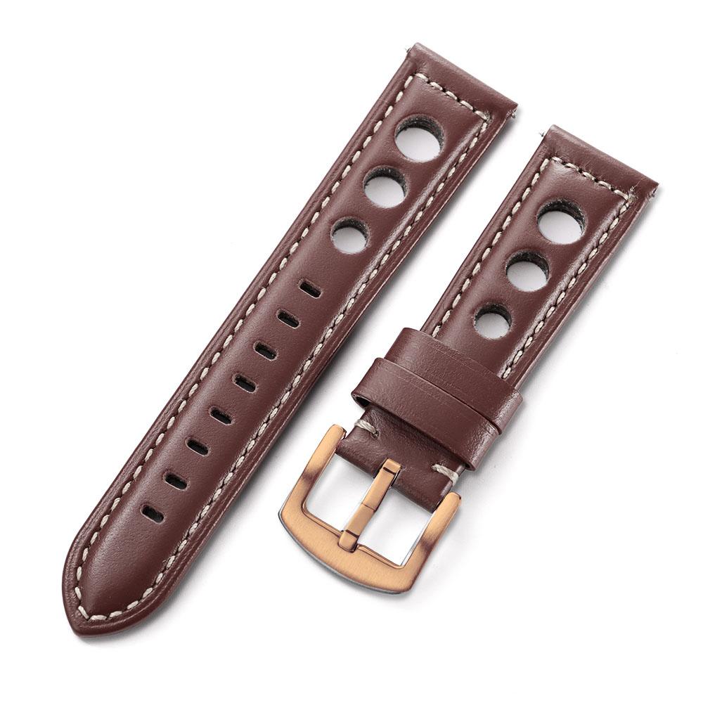 Cowhide Watch Strap Bracelet Vintage Genuine Leather 20mm 22mm 24mm Watchband Women Men Fashion Watch Band Belt With Pin Buckle