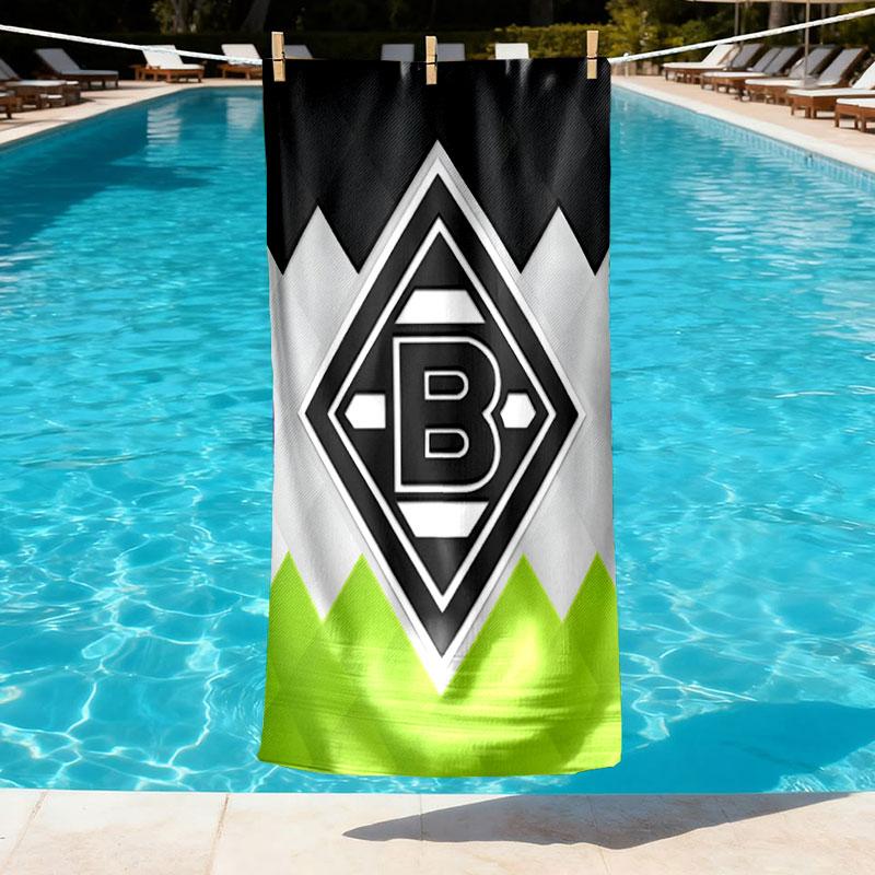 Borussia Mönchengladbach Baskılı Plaj Havlusu Tasarımı, Yumuşak, Hafif. Ev Banyo, Spa, Havuz, Yoga, Sörf, Kamp, Aile, Arkadaş İçin Hediye