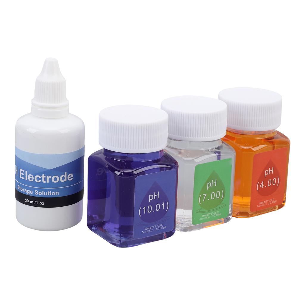 PH Calibration Solution Kit 50ML PH 7.00 4.00 10.01 Calibration Solutions with 30ML PH Probe Protective Liquid