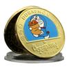 Japanese Manga Gold Plated Color Commemorative Coin Anime Commemorative Medal Collection Gift