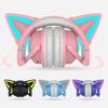 Bluetooth-compatible Headphone Colorful Luminous Cat Ear Shape Stereo Music Wireless Gaming Headset for Mobile Phone