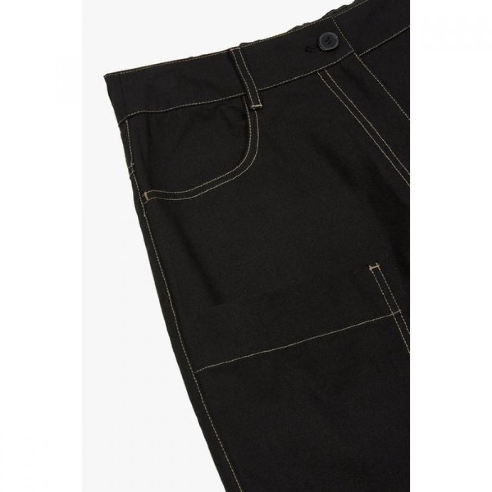 Studio Tomboy Pocket Detail Back Banding Pants  9175231982ar 