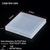 Rectangular Transparent PP Plastic Storage Box for Stationery, Cards, Hardware, Jewelry, and Fishing Gear