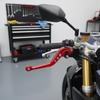 2Pcs Universal Cnc Alloy Motorcycle Brake Handle Adjustable Adjustable Front Rear Disc Brakes Double Disc Brake Handle Lever
