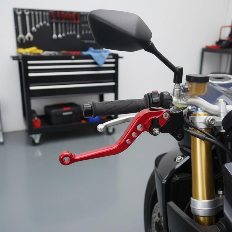 2Pcs Universal Cnc Alloy Motorcycle Brake Handle Adjustable Adjustable Front Rear Disc Brakes Double Disc Brake Handle Lever