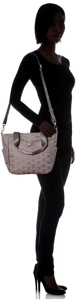 U by Ungaro 2-Wege-Tragetasche [Francine] Damen Leichte Nylon Jacquard-Monogramm-Tasche UULH1SH2