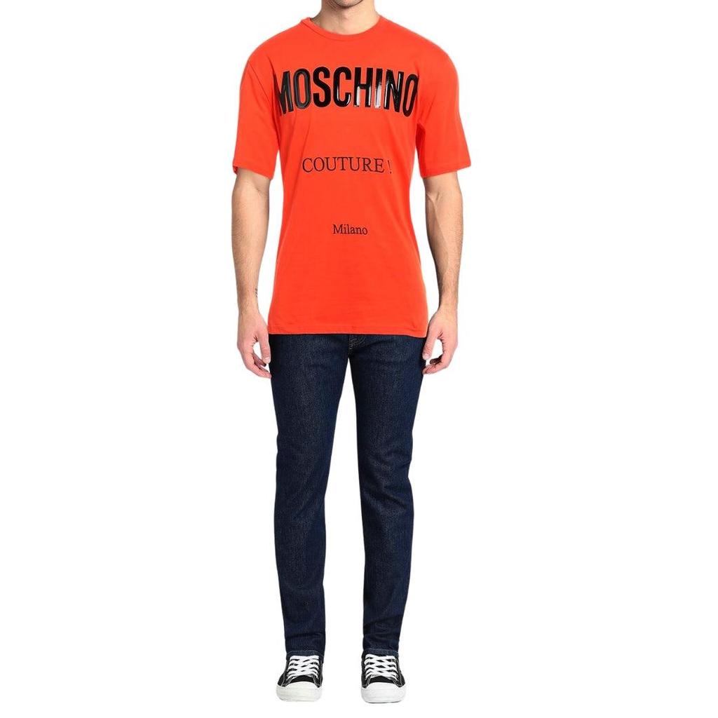 Moschino Mens Couture Gloss Logo T-Shirt