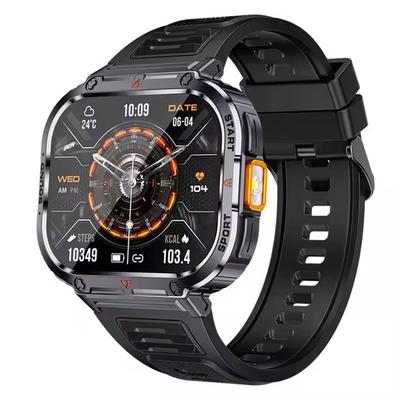 NX23 Smart Watch 2inch Ultra Large Screen LED Light Flashlight BT Calling AI Voice 400mAh Men Fitness Sports Tracker Smartwatch