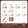 Handon Jingdezhen Pure White French Relief Underglaze Dinnerware Set