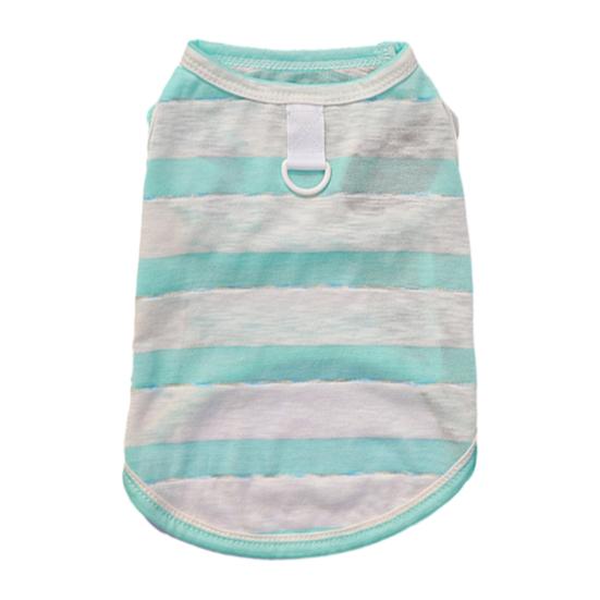 

Pet Vest Striped Contrasting Color Soft Breathable Dog Harness with Traction Ring Stretchy Fit Machine Washable Small Medium Large Pet Vest S