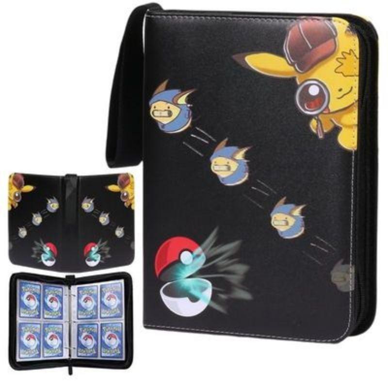 52 Style 400pcs Card Album 2x2 Loose-leaf Large Capacity Leather Anime Zipper Card Collection Photo Album