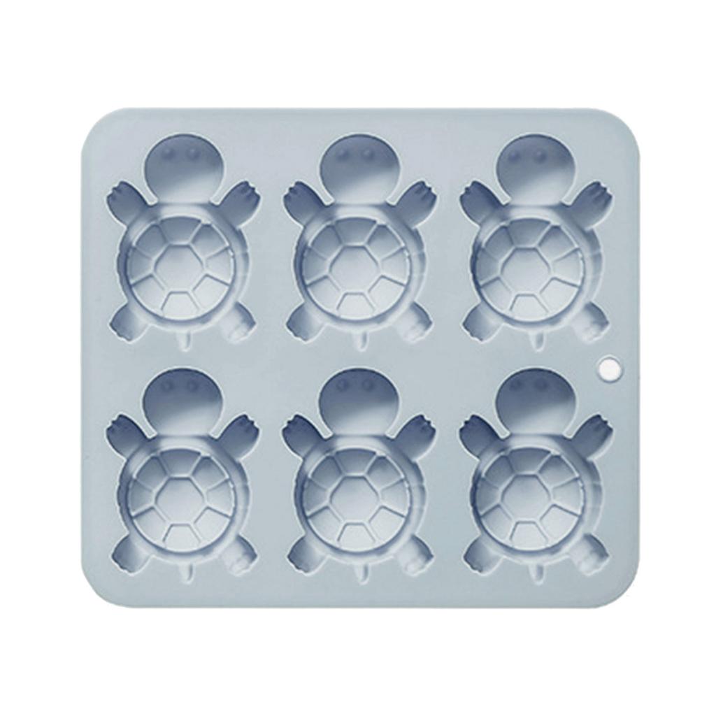 6 håligheter Stor sköldpadda Moussetårtsform Livsmedelskvalitet Silikon Chokladdessert Bakform Familjesammankomst Bakverk