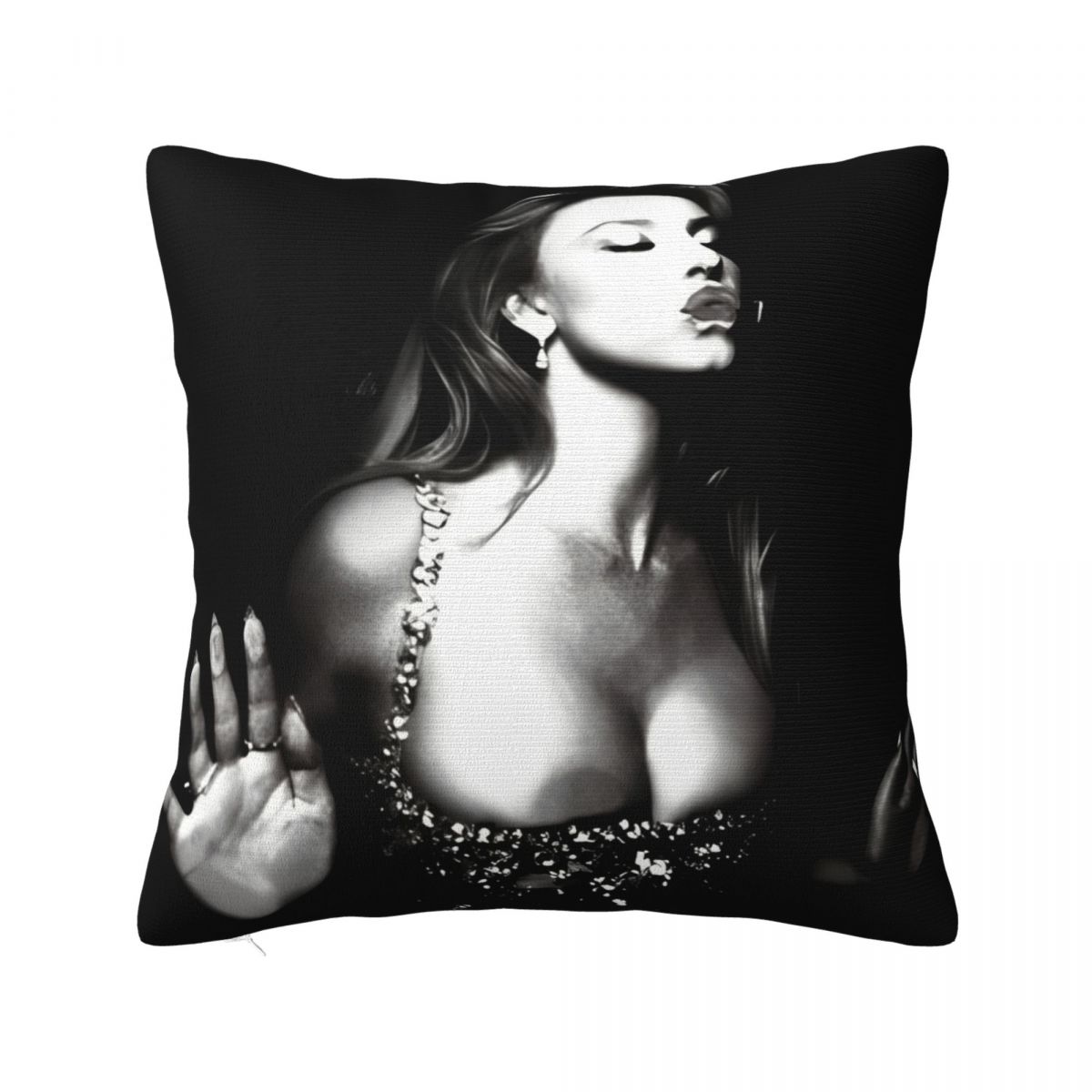 

Pillow Case Sydney Sweeney Soft Pillow Cover Kawaii Cushion Cover Design Pillowcases For Living Room Chair 12x12Inch