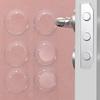Wand-Türstopper, 4,7cm1cm Transparenter Türstopper, Klebender Türstopper Stoßdämpfer Türgriffschutz für Küche, Bad, Büro (Runde-6