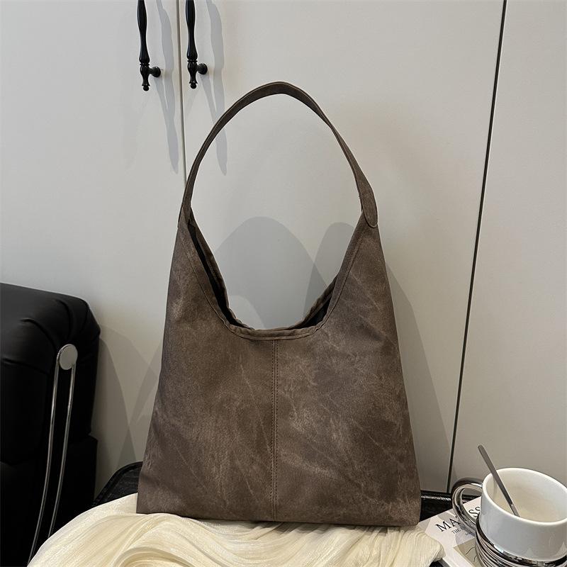 Simple Casual Korean Version Bag Women's 2025 Summer New Trend Fashion Shoulder Bag Large Capacity Commuter Tote Bag