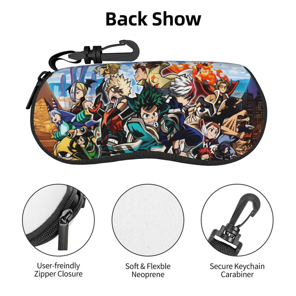My Hero Academias Anime Japan Manga Eyeglass Glasses Case Men Women Soft Sunglasses Protective Box
